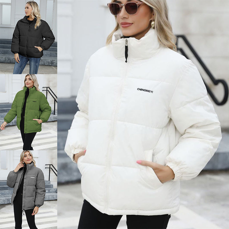 Winter Coat Women Casual Windproof Down Cotton Coat Warm Thickened