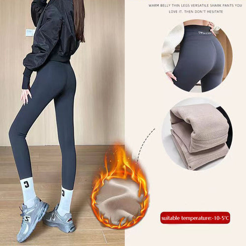 Fleece Thickened Leggings Winter -20 To 5 Shark Pants For Women High